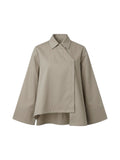 Chemise asymétrique - Taupe