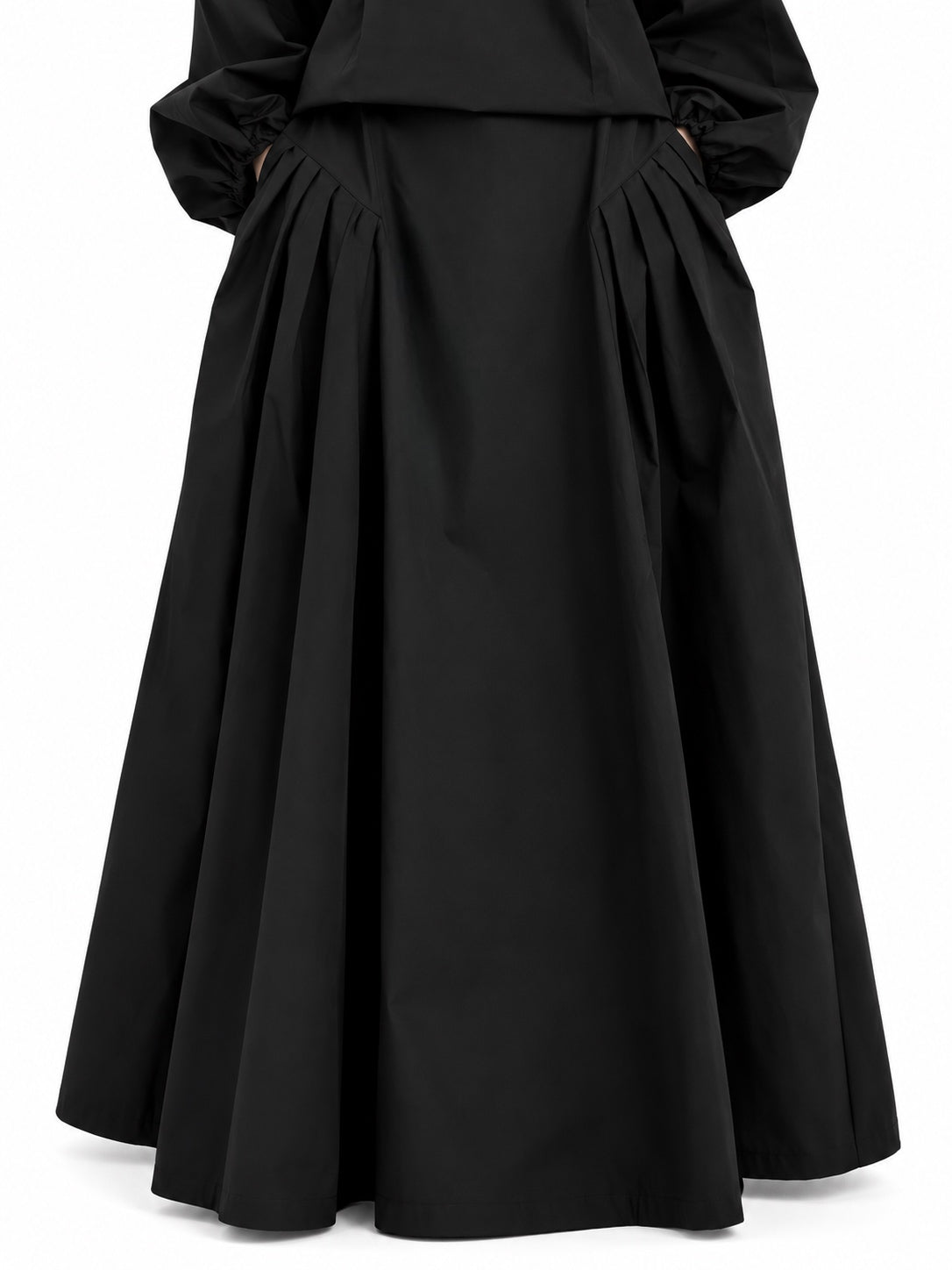 Jupe bouffante en coton - Noir