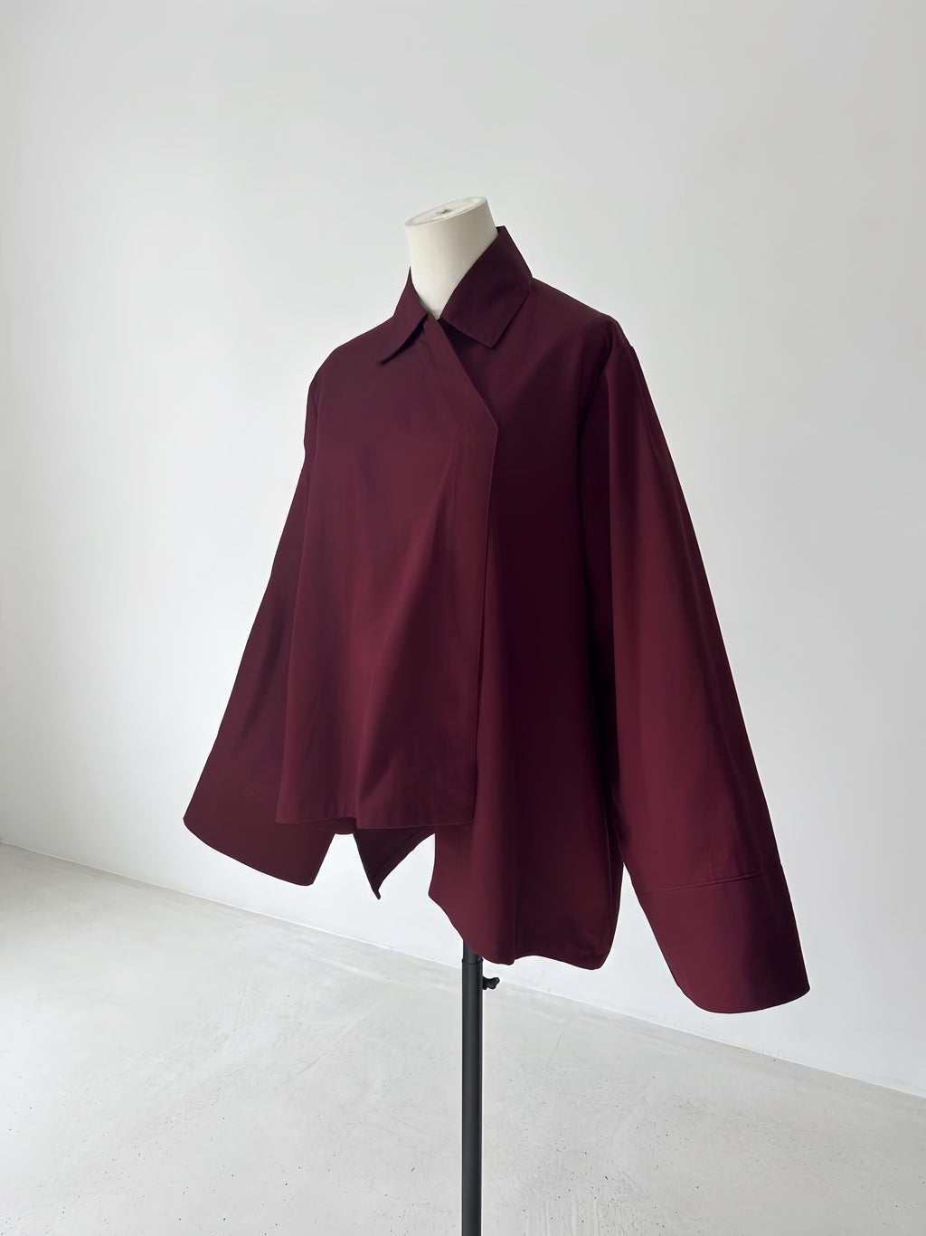 Chemise asymétrique - Bordeaux