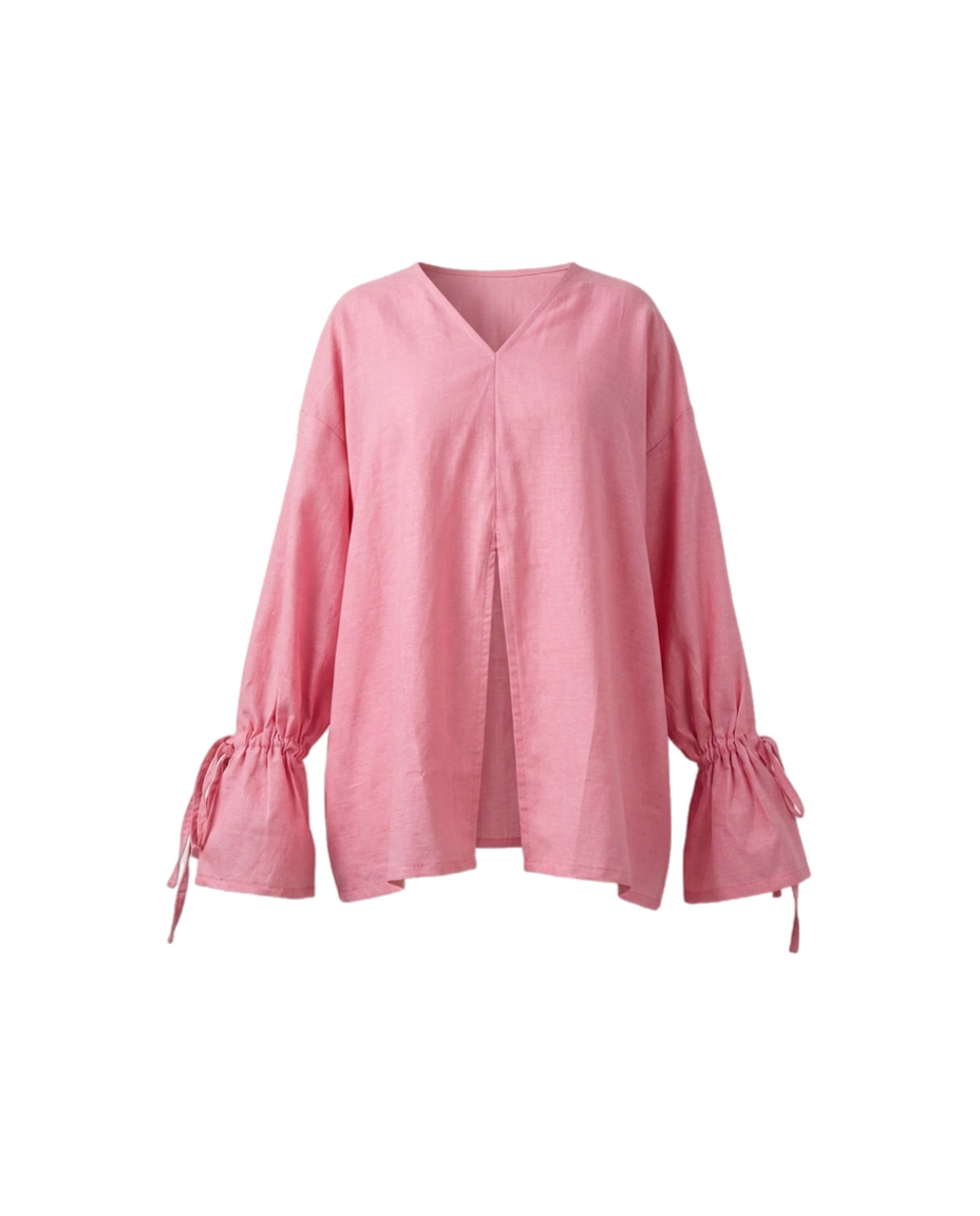 Top à fente - Rose
