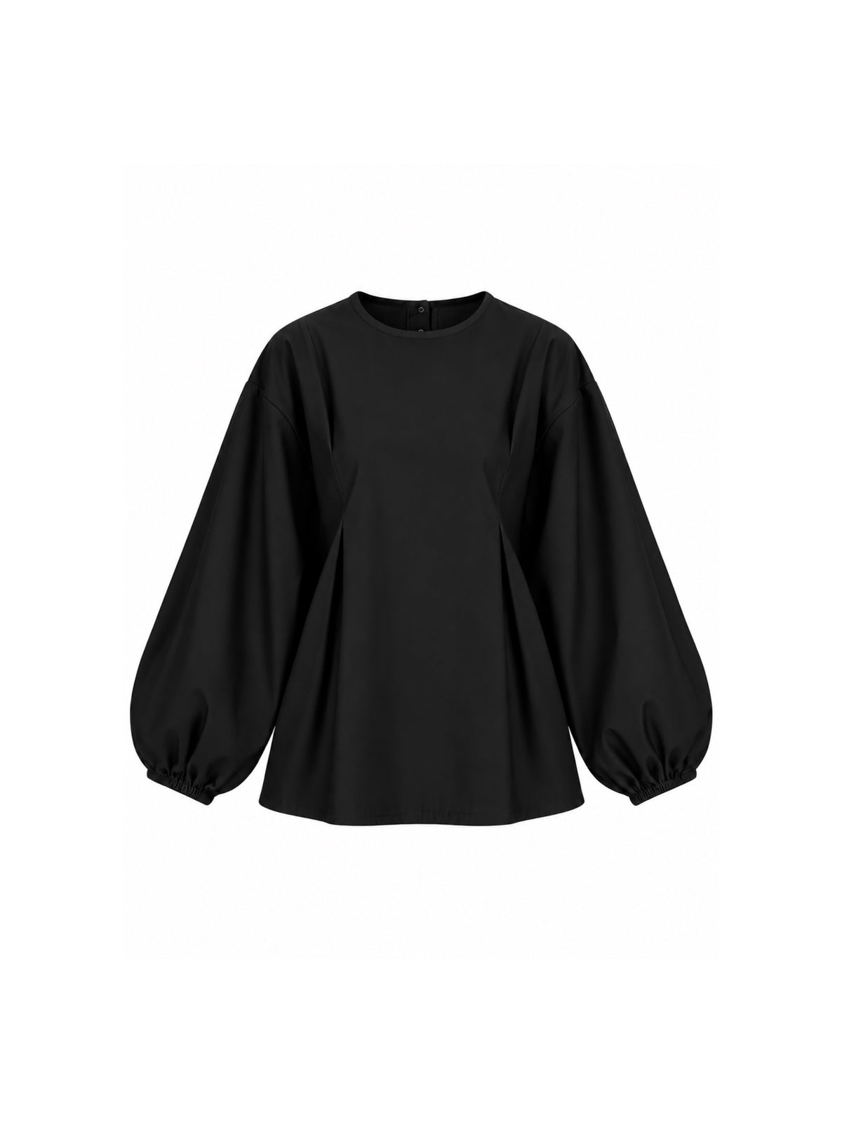 Haut bouffant en coton - Noir