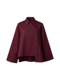 Chemise asymétrique - Bordeaux
