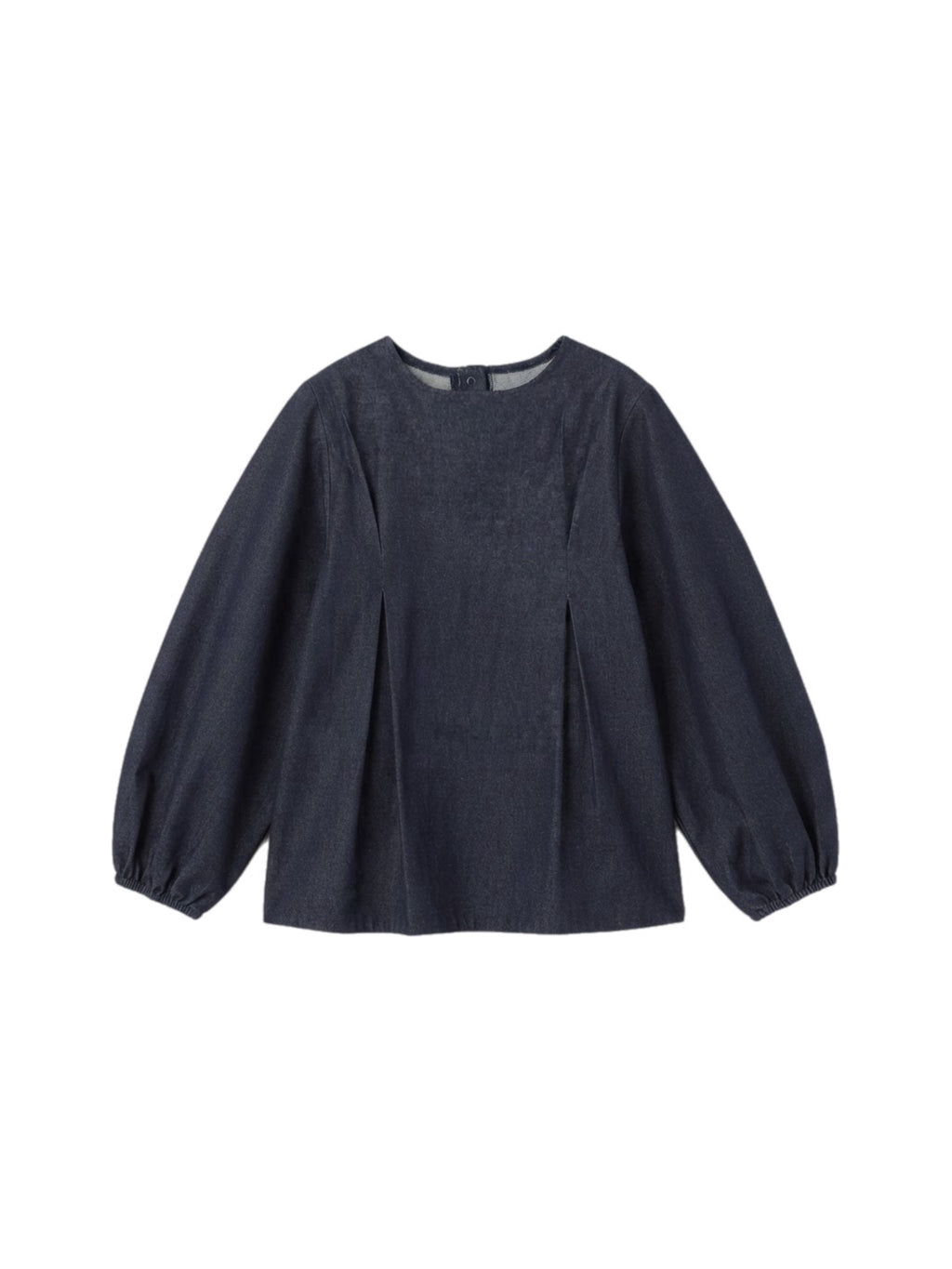 Haut bouffant en denim - Bleu