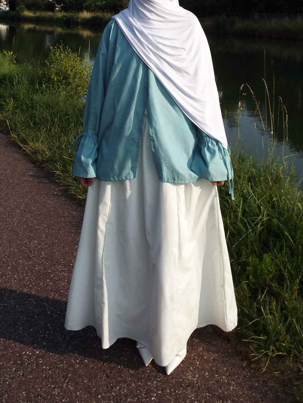 Blouse à fente - Bleu
