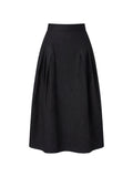 Jupe bouffante en coton - Noir