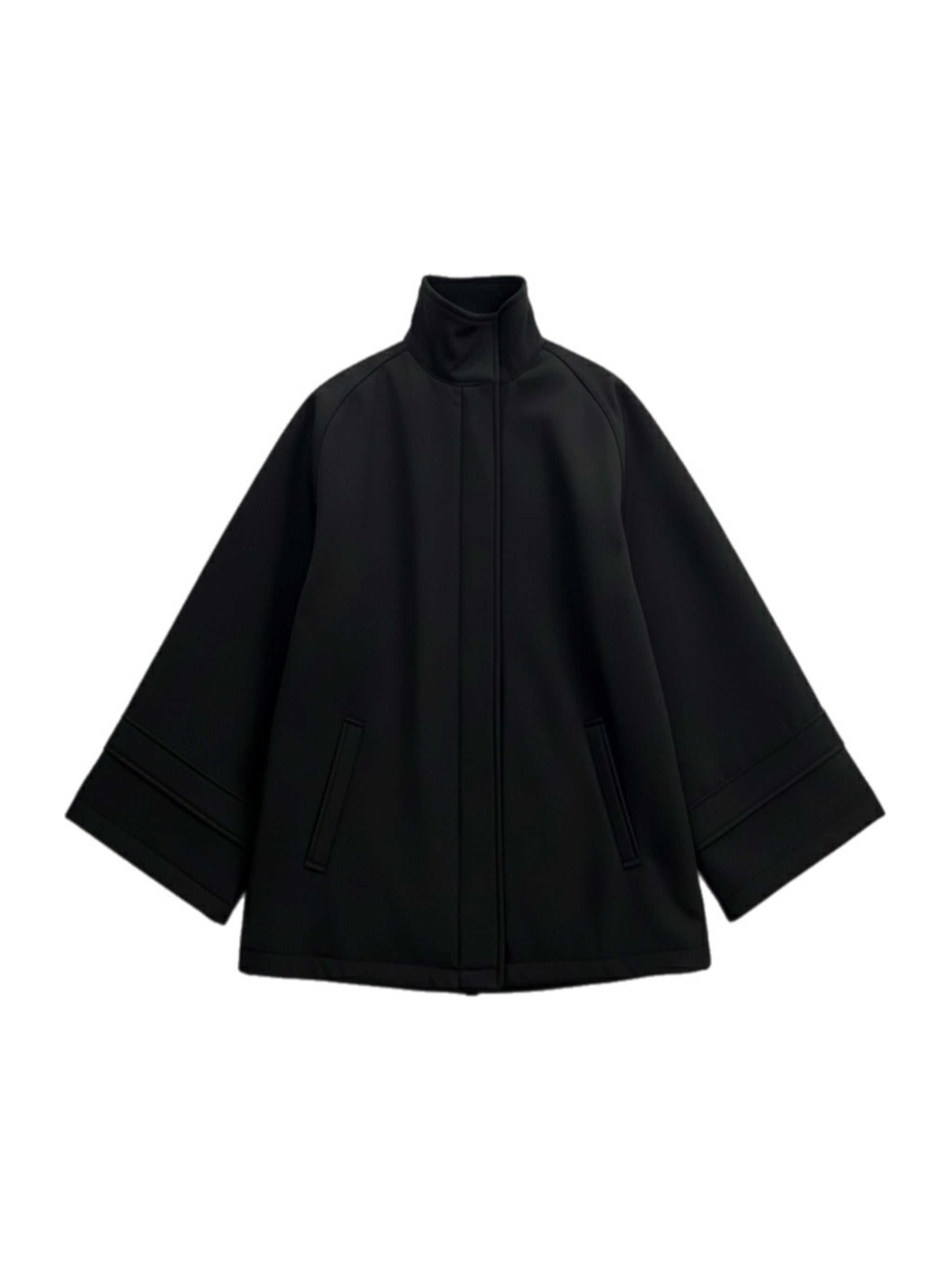 Veste déperlante à col montant - Noir