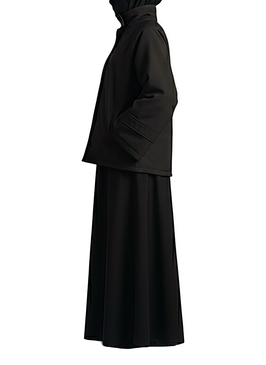 Veste déperlante à col montant - Noir