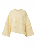 Top à volants - Jaune pastel