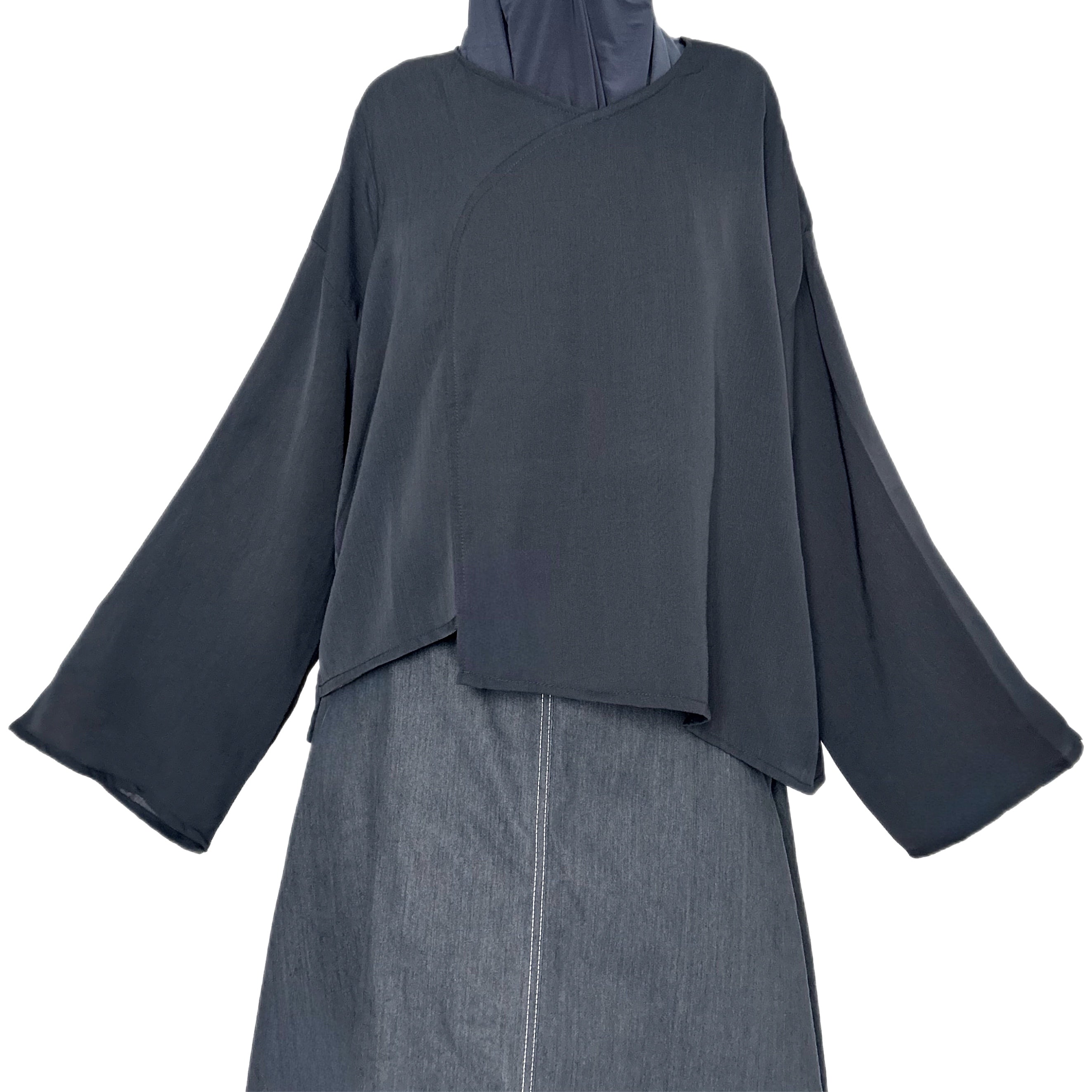 Haut léger asymétrique - Gris