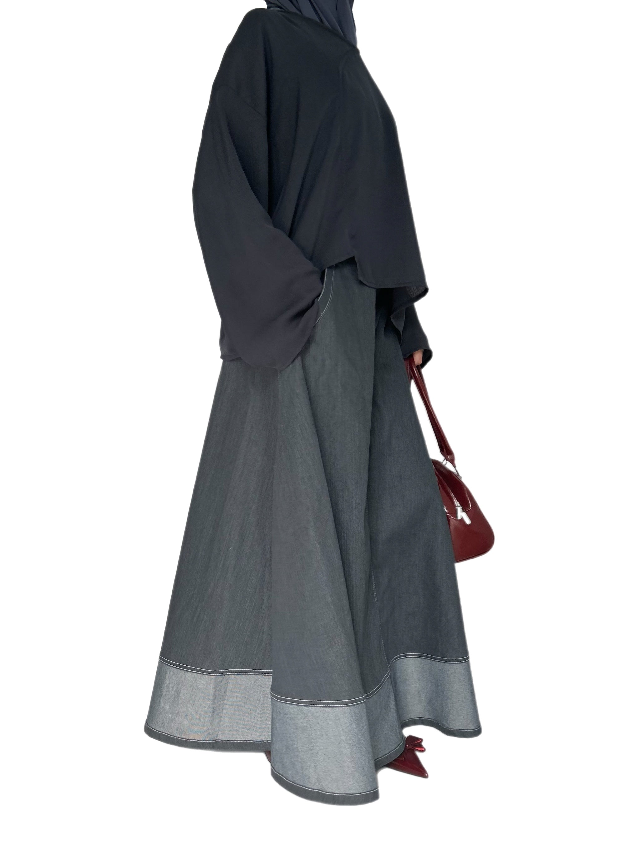 Haut léger asymétrique - Gris
