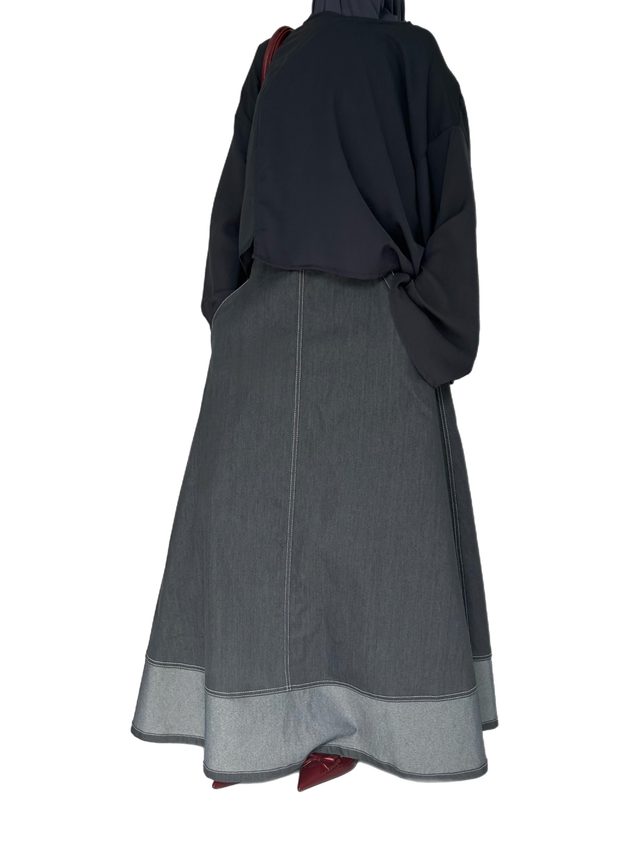 Haut léger asymétrique - Gris