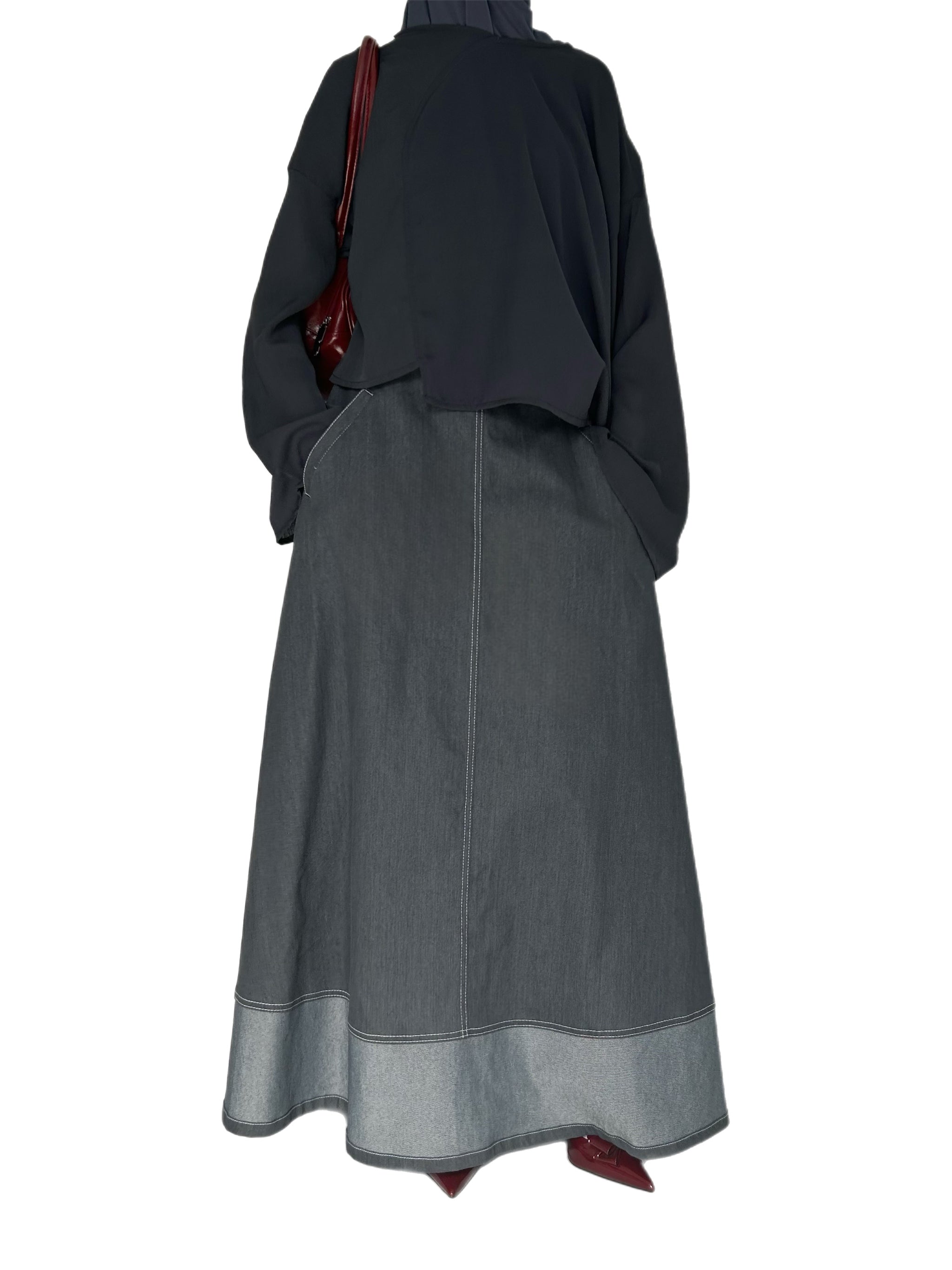 Haut léger asymétrique - Gris