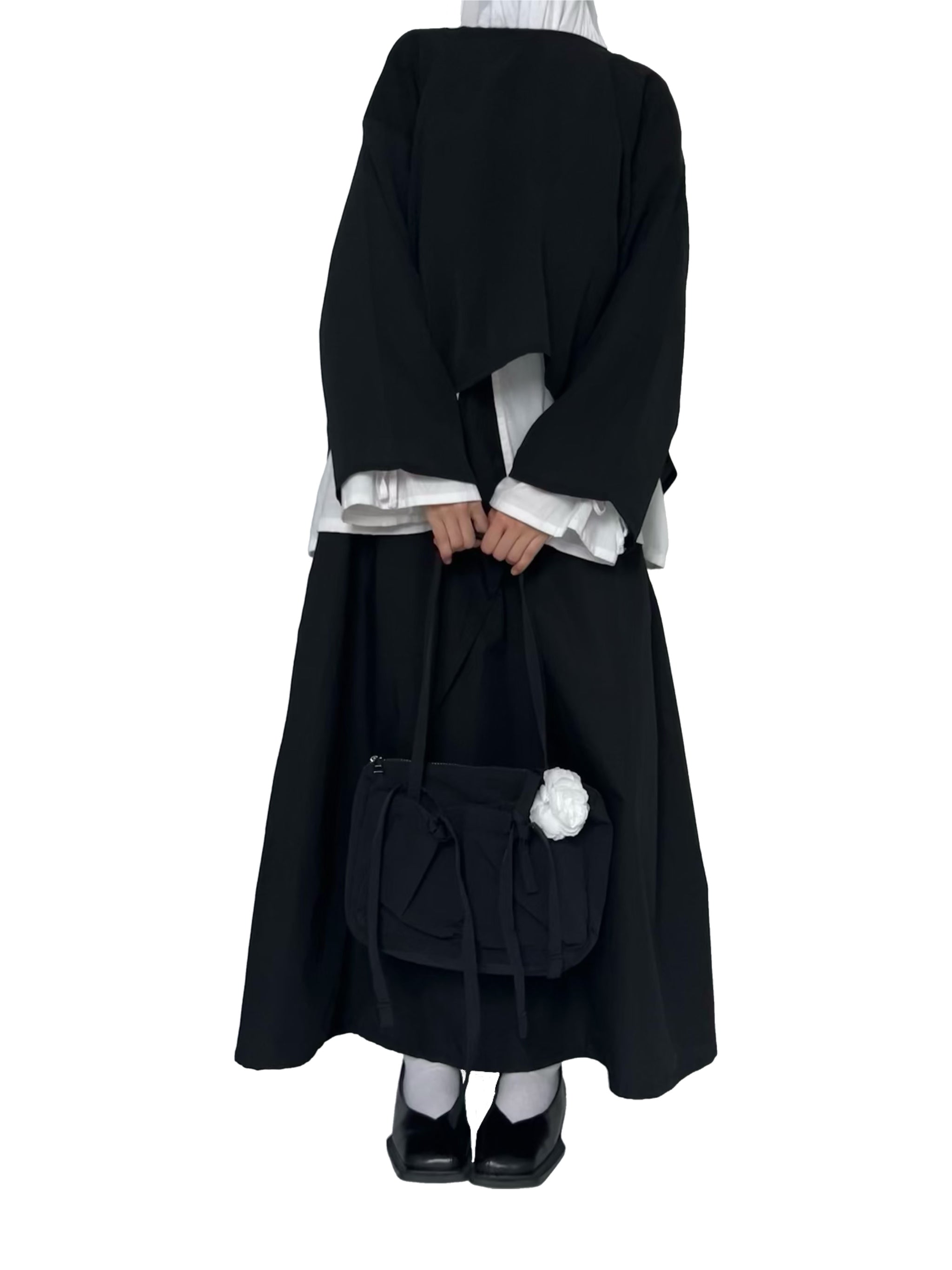 Haut léger asymétrique - Noir